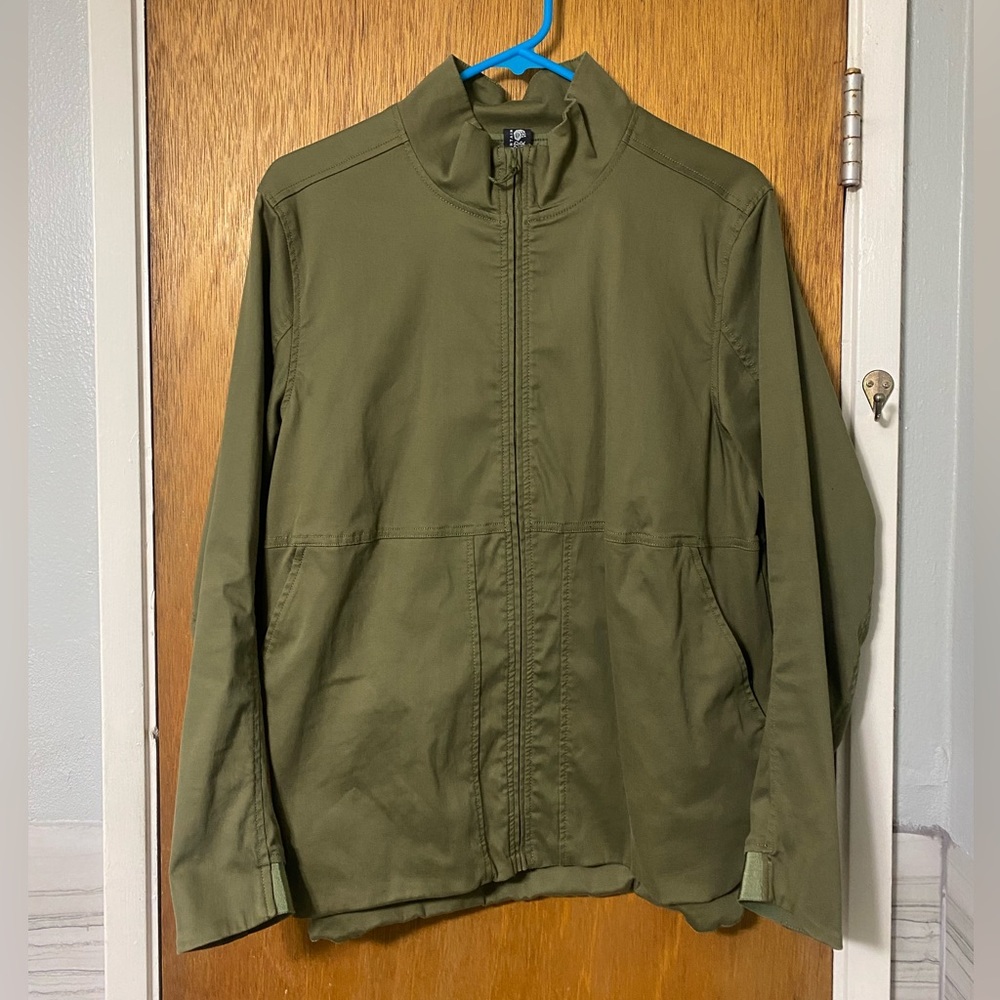 Mountain Hardwear Olive Green Full Zip-up